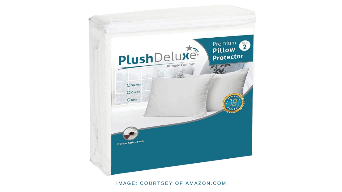 Plush Deluxe Premium Pillow Protector, Set of 2